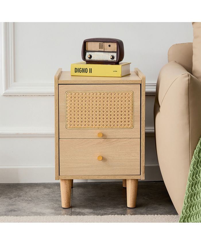 Simplie Fun Modern simple storage MDF Board bedside