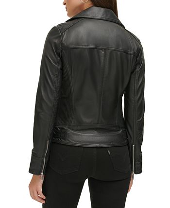 Macys guess leather jacket sale