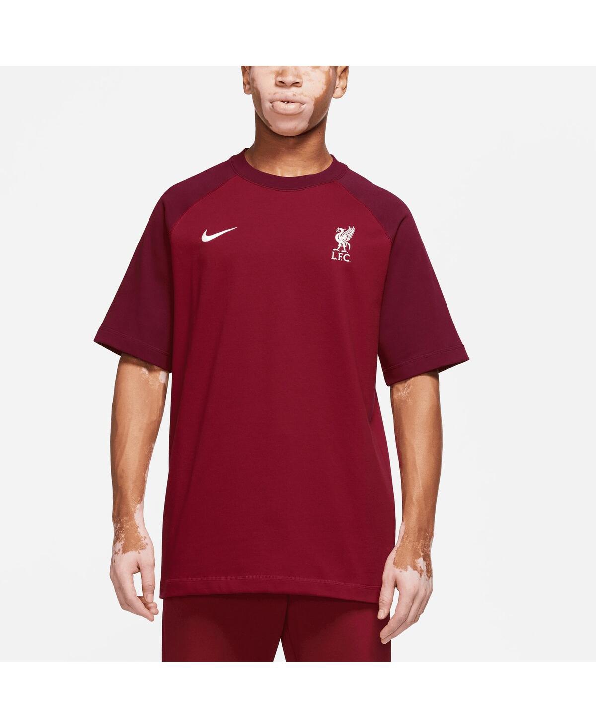 Nike Men's  Red Liverpool Travel Raglan T-shirt