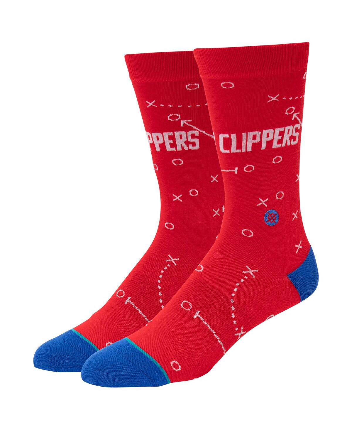 Shop Stance Men's  La Clippers Playbook Crew Socks In Red