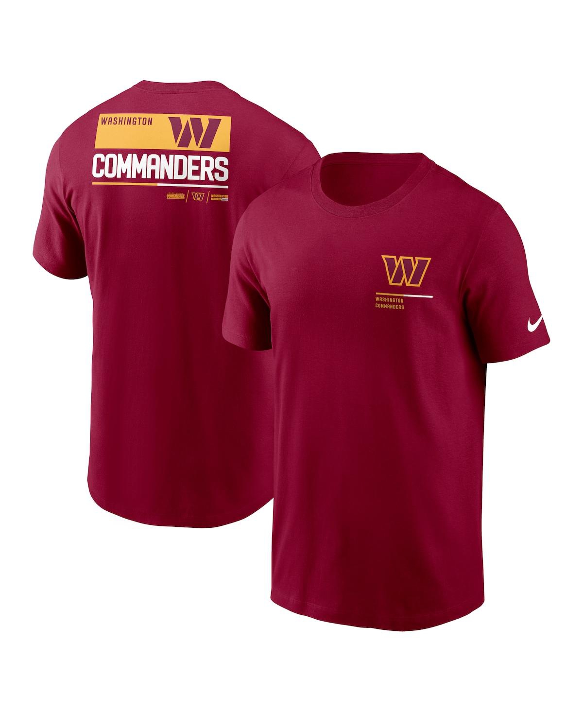 Nike Men's  Burgundy Washington Commanders Team Incline T-shirt