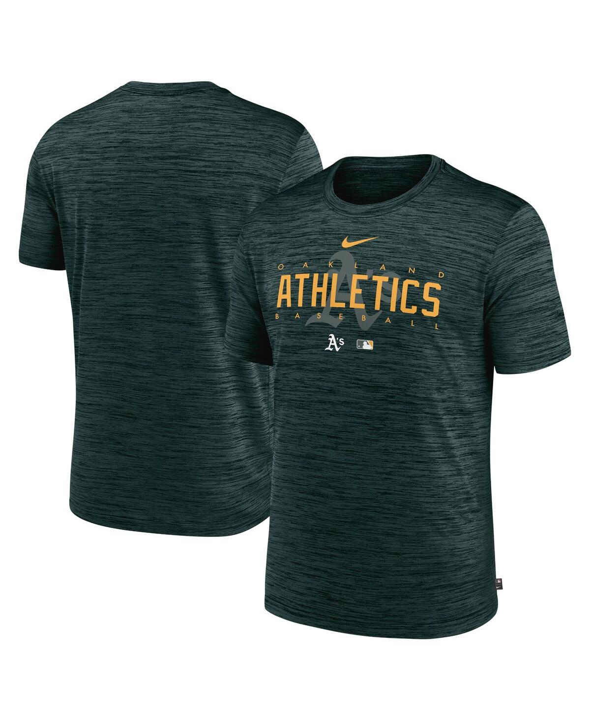 Nike Men's  Green Oakland Athletics Authentic Collection Velocity Performance Practice T-shirt
