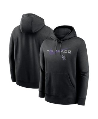 Men's Black Colorado Rockies Swoosh NeighborHOOD Pullover Hoodie