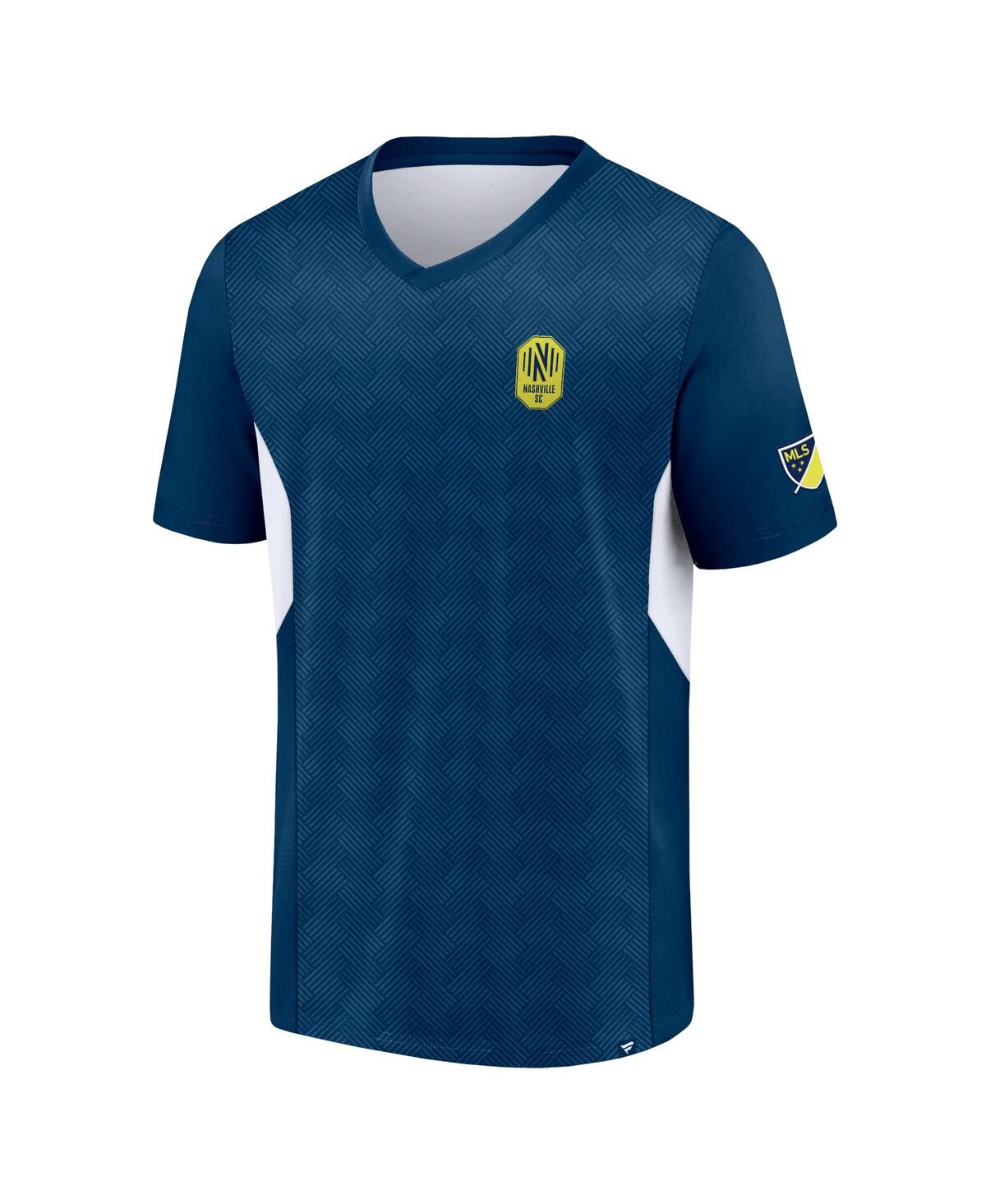 Men's FanaticsNashville Sc Extended Play V-Neck T-shirt - Navy