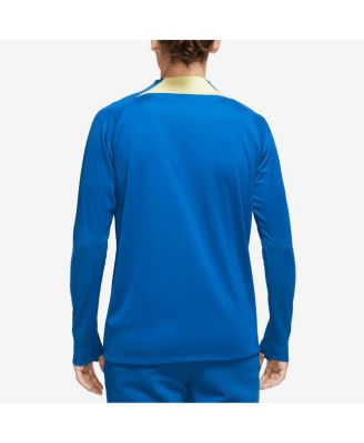 Men's Blue Club America Academy Pro Drill Raglan Quarter-Zip Top