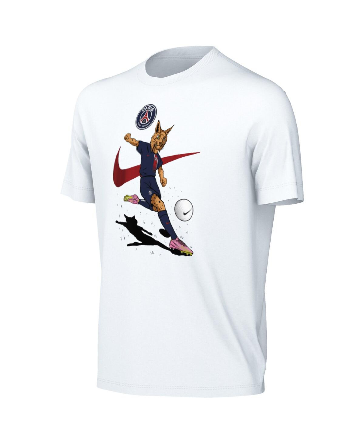 Big Boys and Girls NikeParis Saint-Germain Mascot T-shirt - White