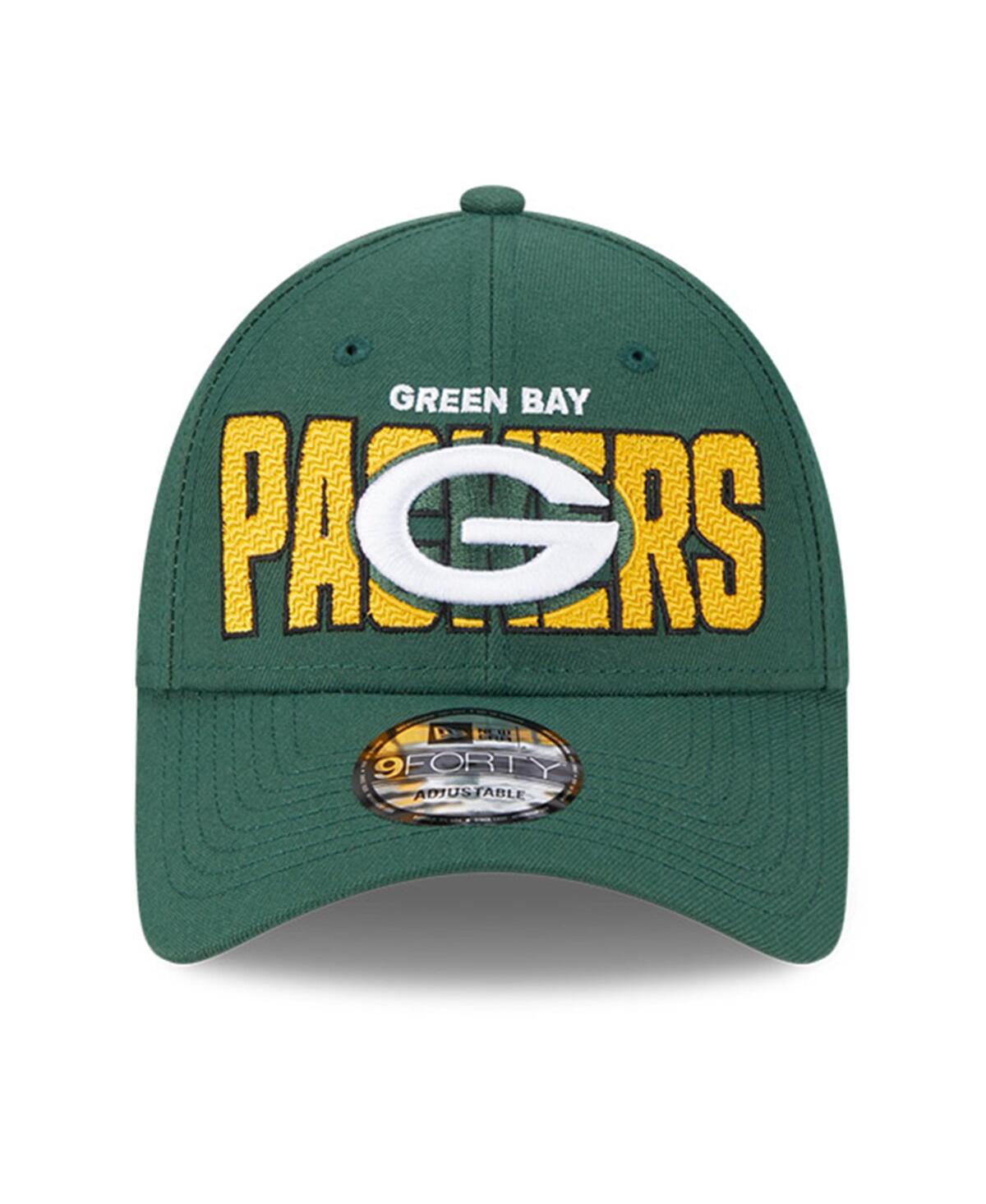 Shop New Era Men's  Green Green Bay Packers 2023 Nfl Draft 9forty Adjustable Hat