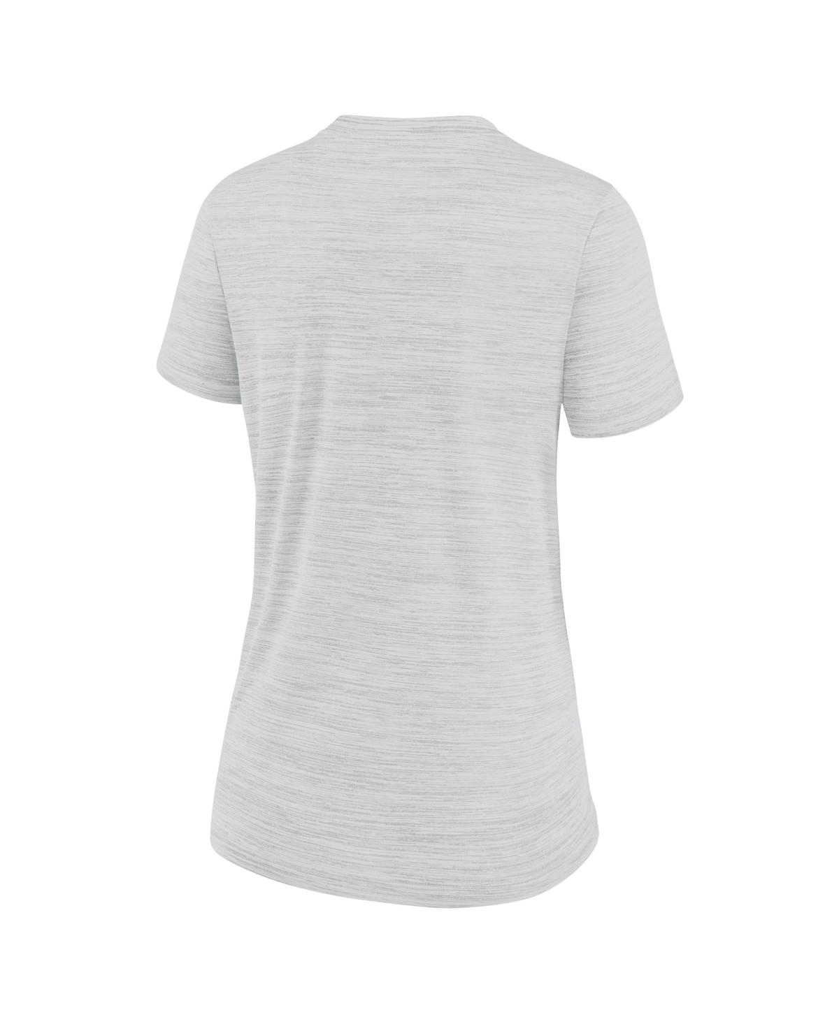 Shop Nike Women's  Gray Atlanta Braves 2023 City Connect Velocity Practice Performance V-neck T-shirt