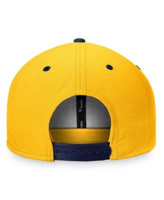 Men's Gold, Navy Nashville Predators Heritage Retro Two-Tone Snapback Hat