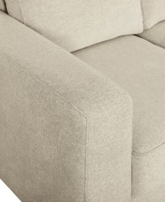 Elizabeth 85" Stain-Resistant Fabric Reversible Sofa Chaise Sectional