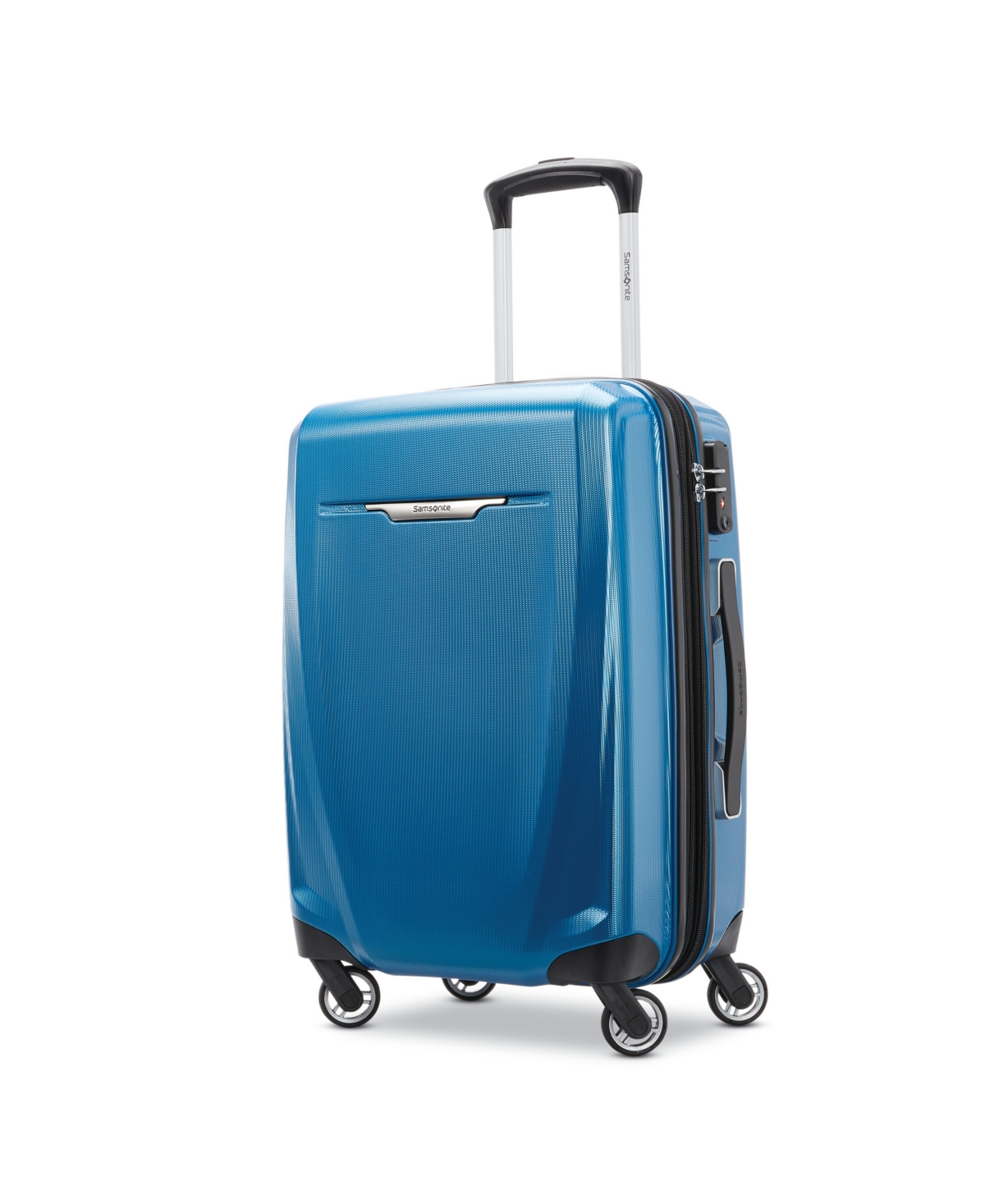 Samsonite Winfield 3 Dlx 20 Spinner Suitcase In Blue/navy