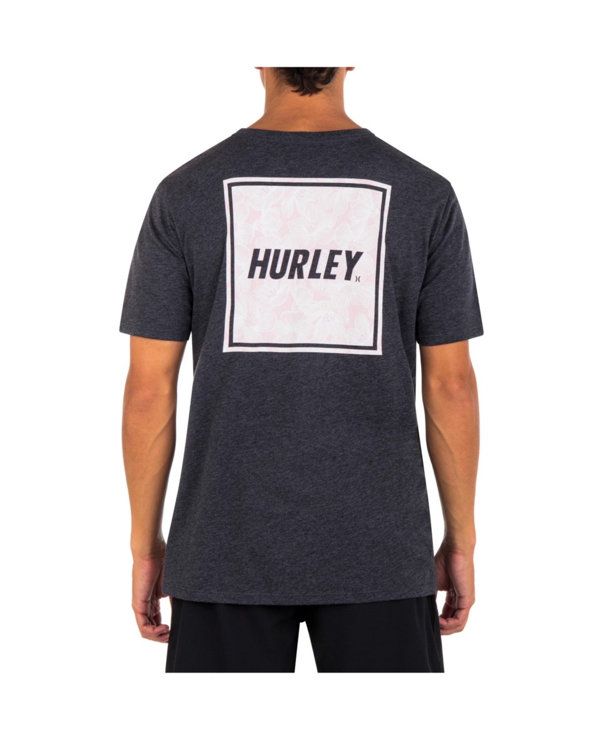 Shop Hurley Men's Everyday Four Corners Short Sleeve T-shirt In Black Heather