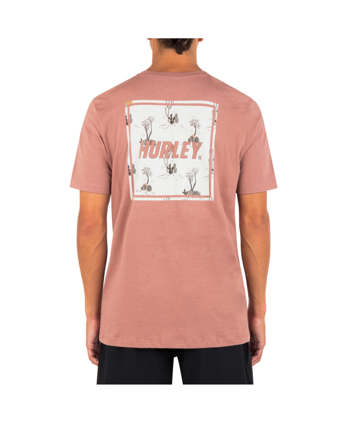 Shop Hurley Men's Everyday Four Corners Short Sleeve T-shirt In Phantom Rose