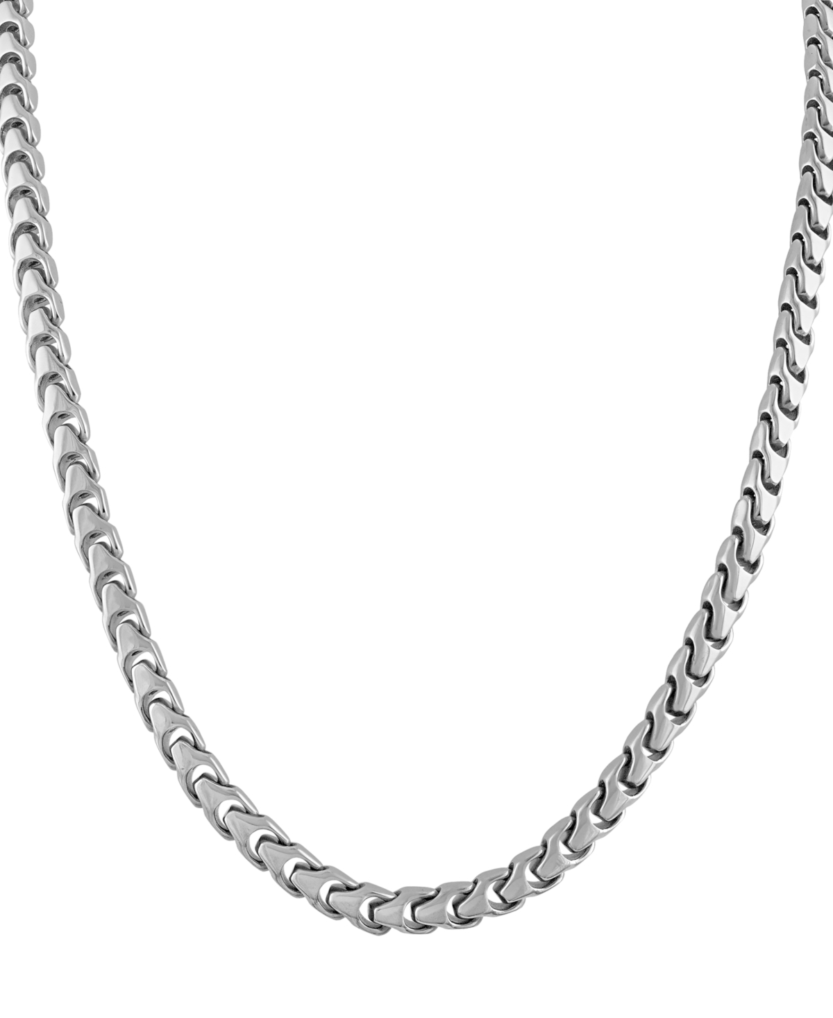 Bulova Men's Link Chain 22" Necklace In Stainless Steel In Na