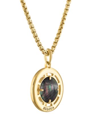 Men's Marine Star Diamond (1/20 ct. t.w.) Pendant Necklace in 14k Gold-Plated Sterling Silver, 24" + 2" extender