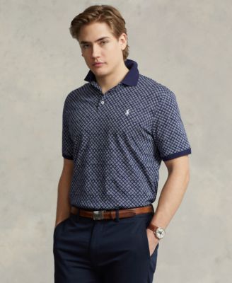 폴로 랄프로렌 Polo Ralph Lauren Mens Classic-Fit Print Soft Cotton Polo Shirt