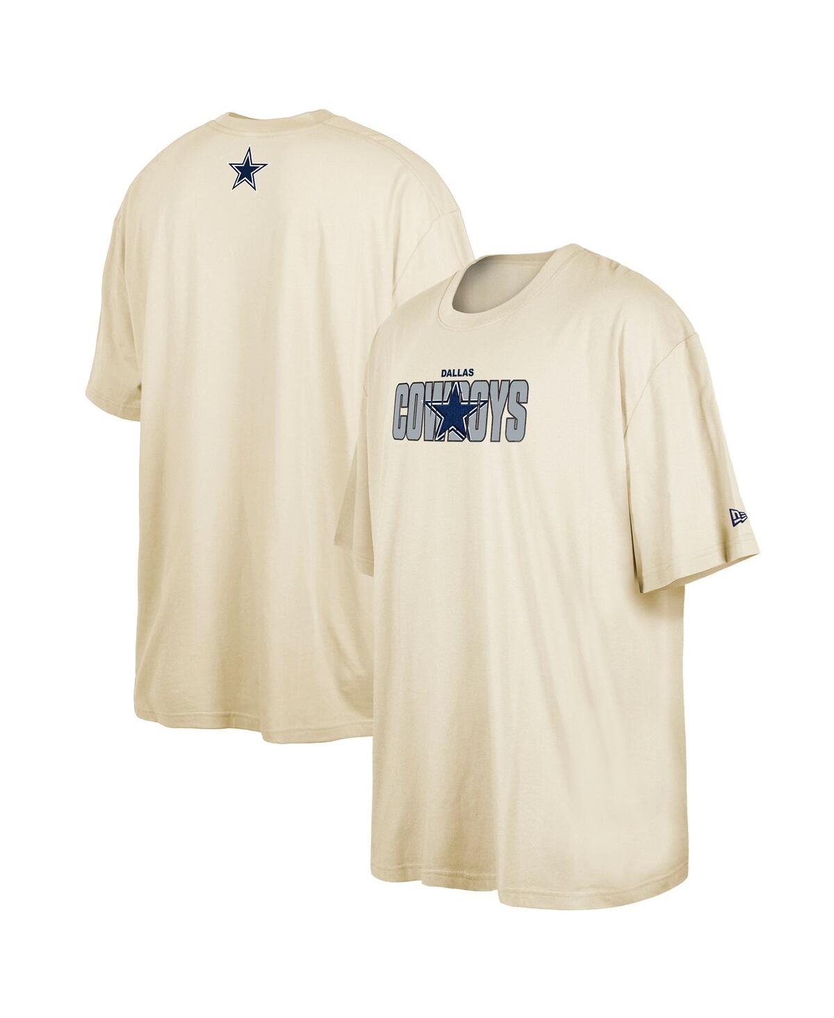 New Era Men's  Cream Dallas Cowboys 2023 Nfl Draft Big And Tall T-shirt
