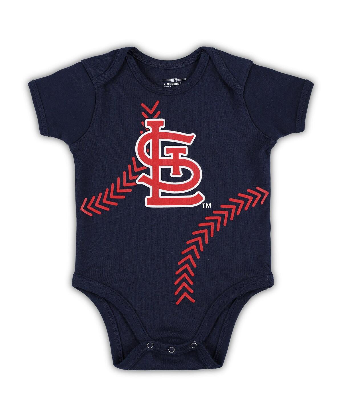 Outerstuff Babies' Newborn And Infant Boys And Girls Navy St. Louis Cardinals Running Home Bodysuit