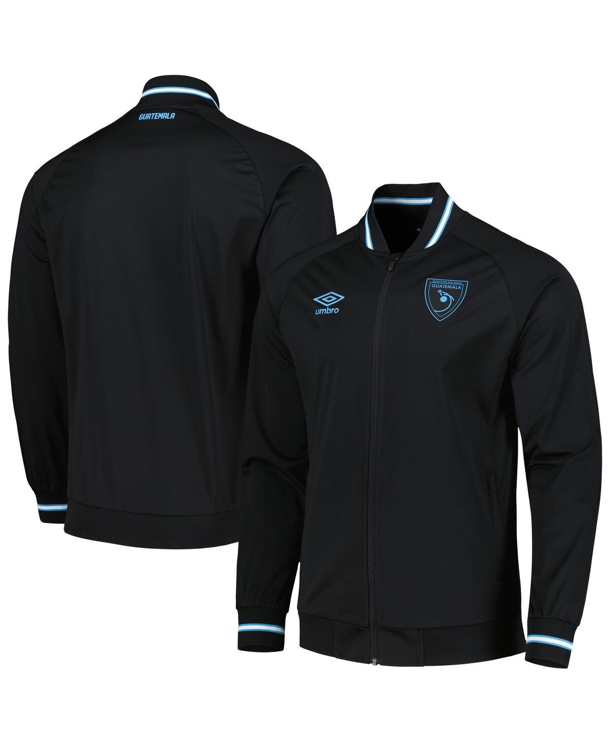 UPC 197161176986 product image for Men's Umbro Black Guatemala National Team Anthem Raglan Full-Zip Jacket | upcitemdb.com