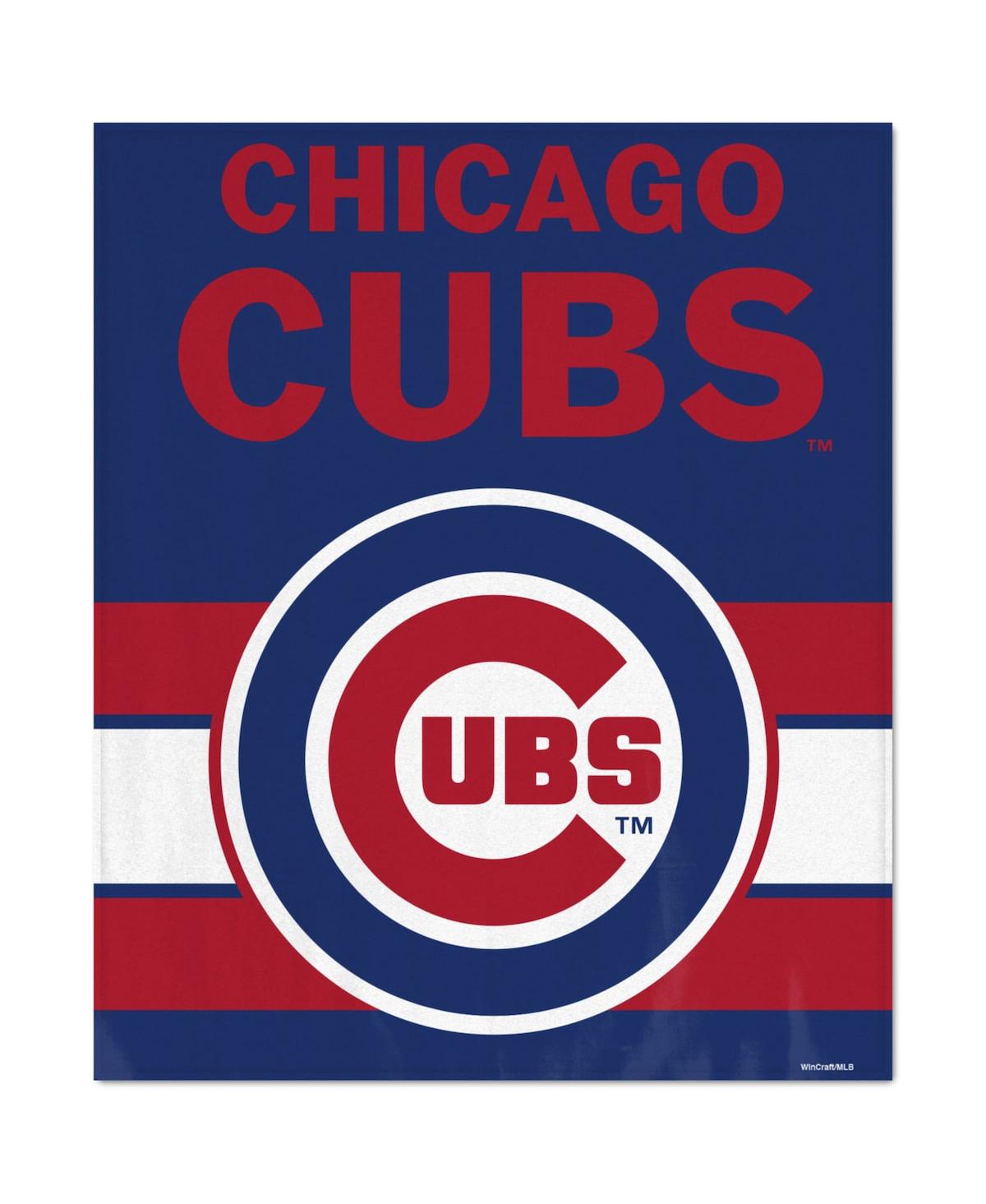 Wincraft Chicago Cubs Ultra Plush 50" X 60" Throw Blanket In Blue