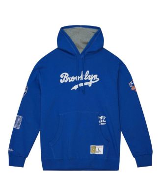 Men's Jackie Robinson Royal Brooklyn Dodgers Cooperstown Collection Legends Fleece Pullover Hoodie