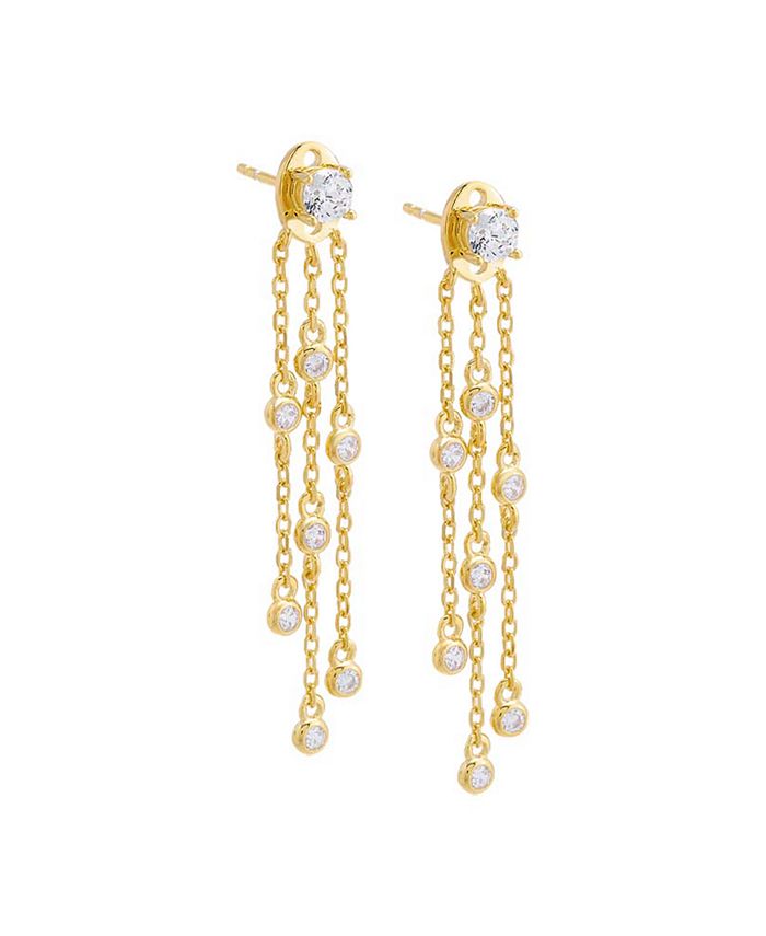 by Adina Eden 14k Gold-Plated Sterling Silver Cubic Zirconia Multi ...