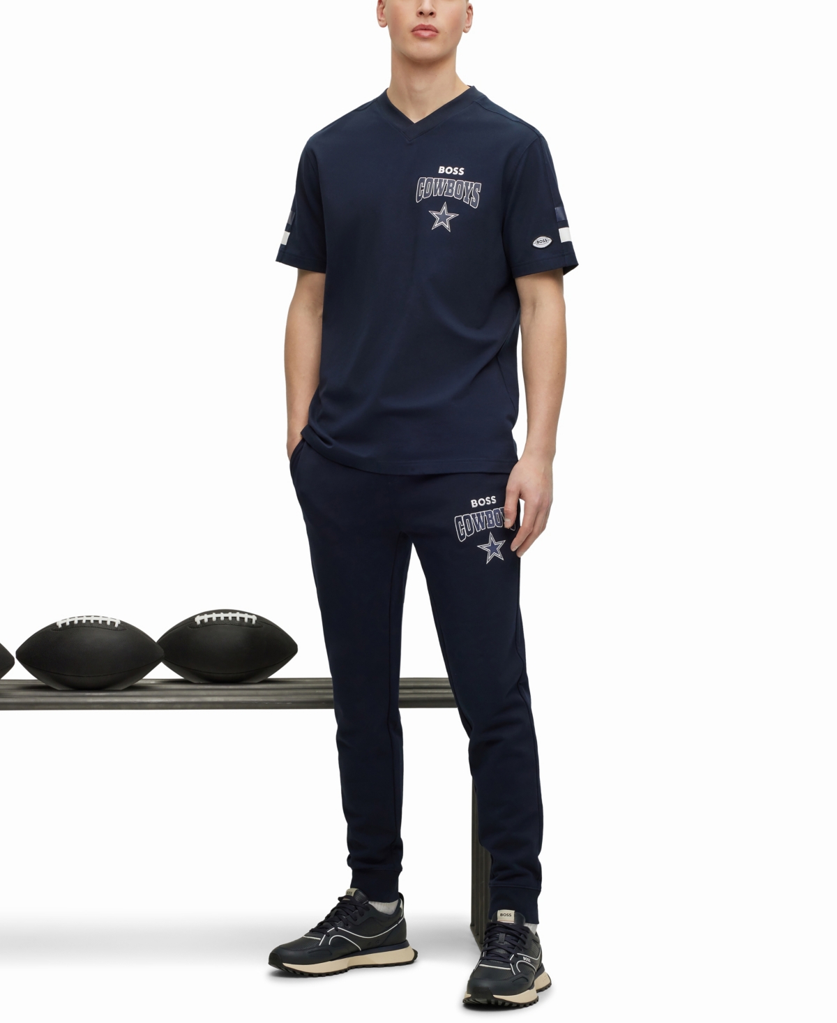 Boss by Hugo Boss Boss by Hugo Boss x Nfl Men's T-shirt Collection - Dallas Cowboys - Navy