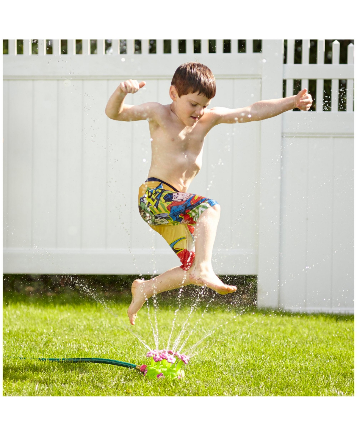 Melissa & Doug Sunny Patch Pretty Petals Flower Sprinkler Toy With Hose Attachment In Pretty Petals