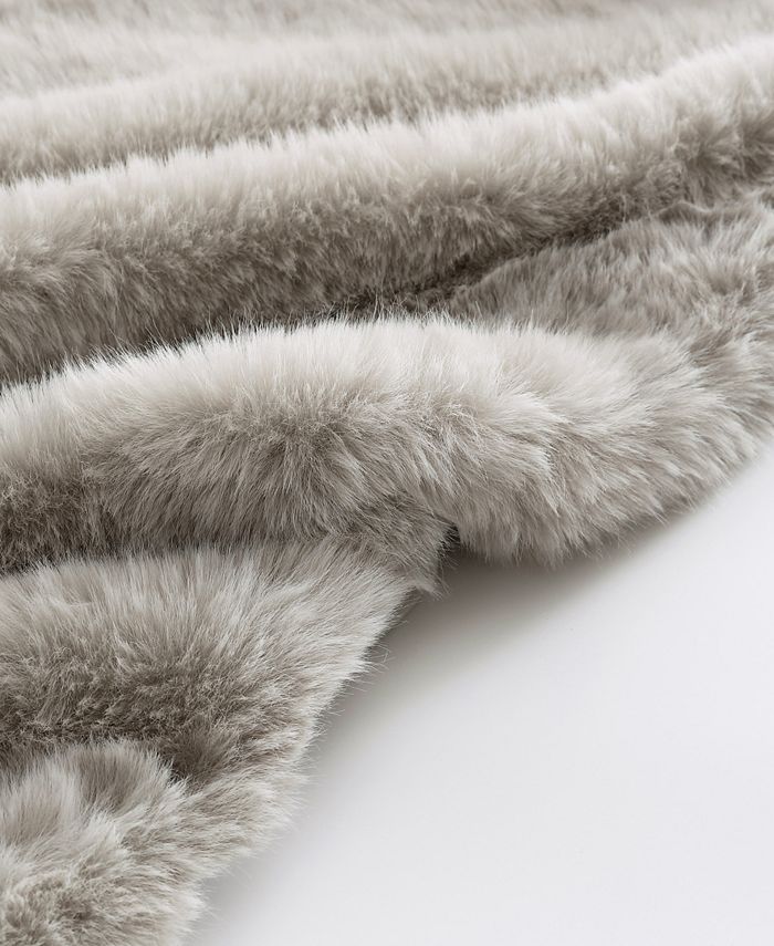Vera Wang Long Pile Faux Fur Throw 60