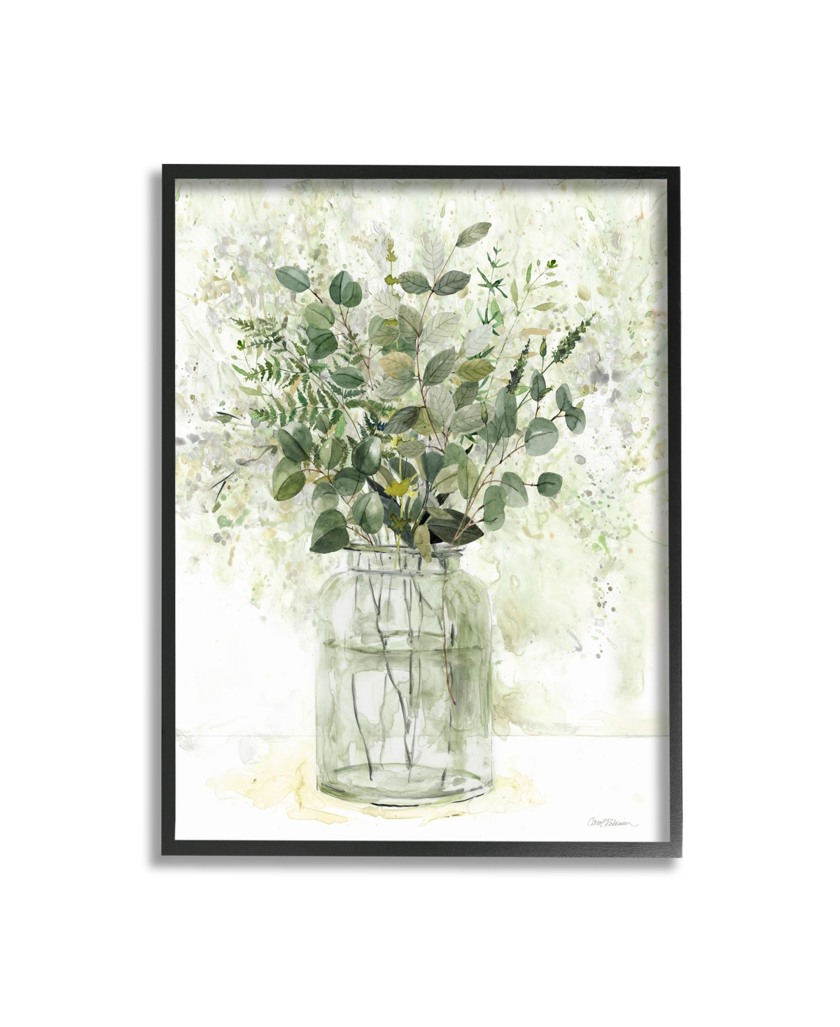 Stupell Industries Herbal Botanical Arrangement Framed Giclee Art, 24" X 1.5" X 30" In Multi-color