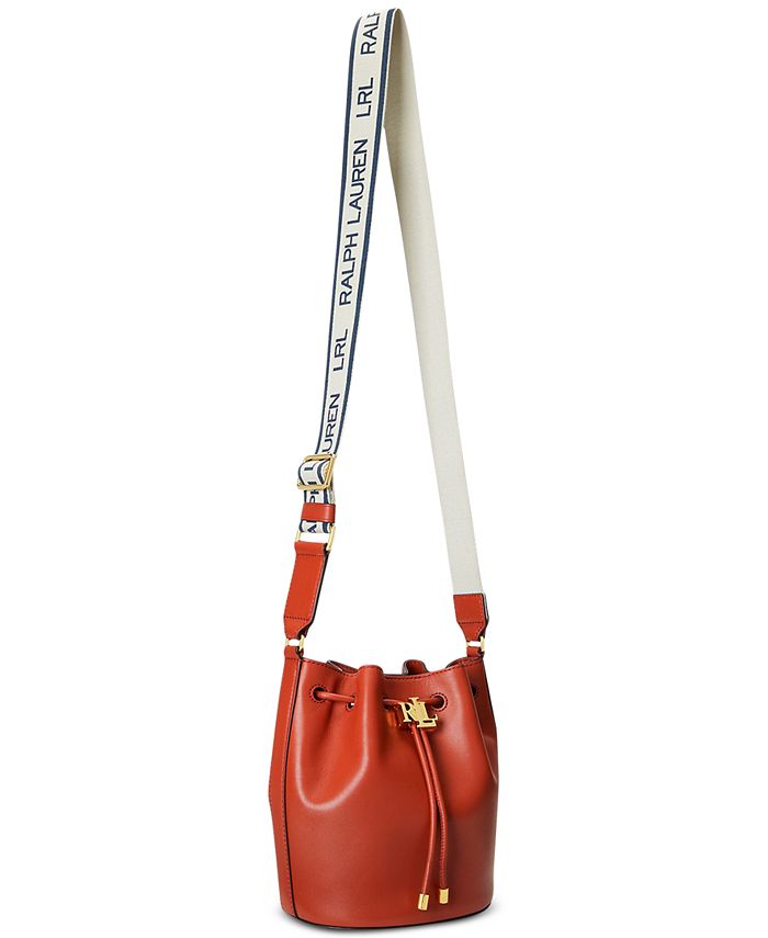 Lauren Ralph Lauren Andie Medium Leather Drawstring Bag - Macy's
