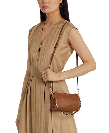 Lauren Ralph Lauren Emelia Mini Nappa Leather Shoulder Bag - Macy's