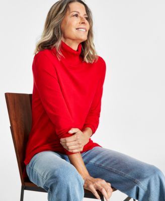 Style & Co - Women's Turtleneck Long-Sleeve Sweater