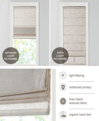 Linen Blend Light Filtering Cordless Roman Shade