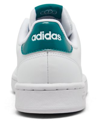 adidas gazelle silver green womens adidas Women's Advantage Sneaker - White - Low-top Sneakers main image 0