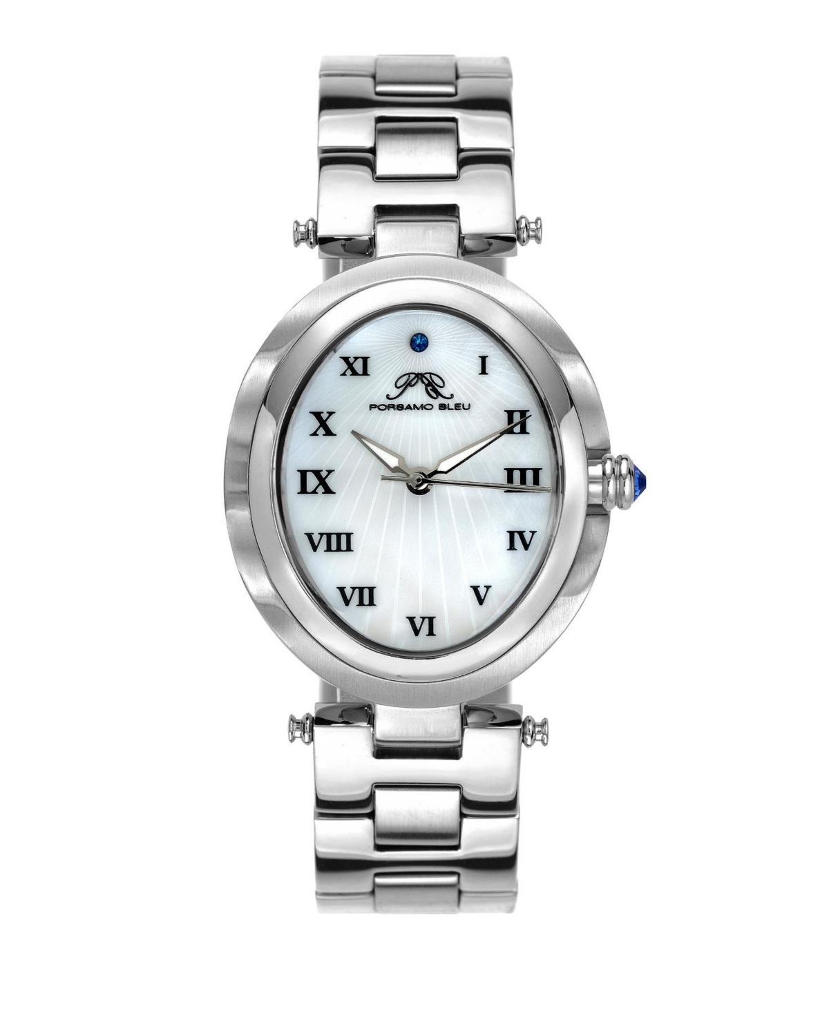 Women's South Sea Oval Stainless Steel Bracelet Watch 105ESSO - Silver
