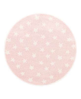 Bayshore Home Campy Kids Stars Area Rug In Pink