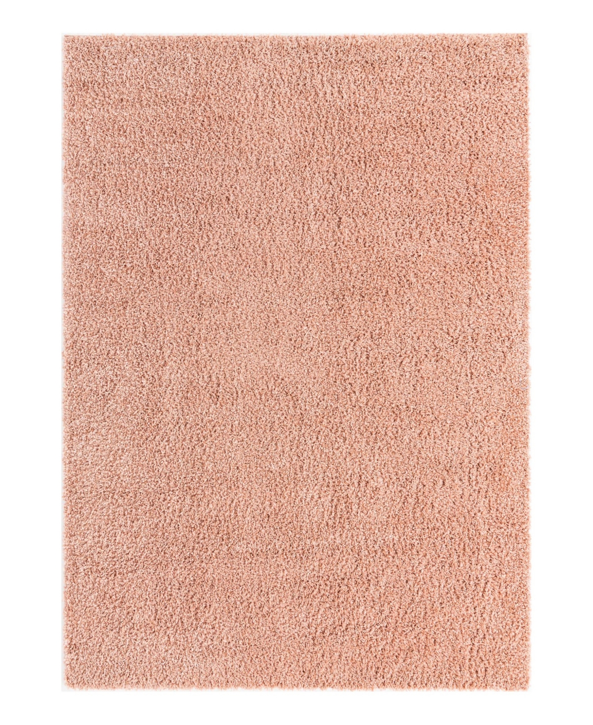 Bayshore Home Canton Shag Solid 7' X 10' Area Rug In Rose