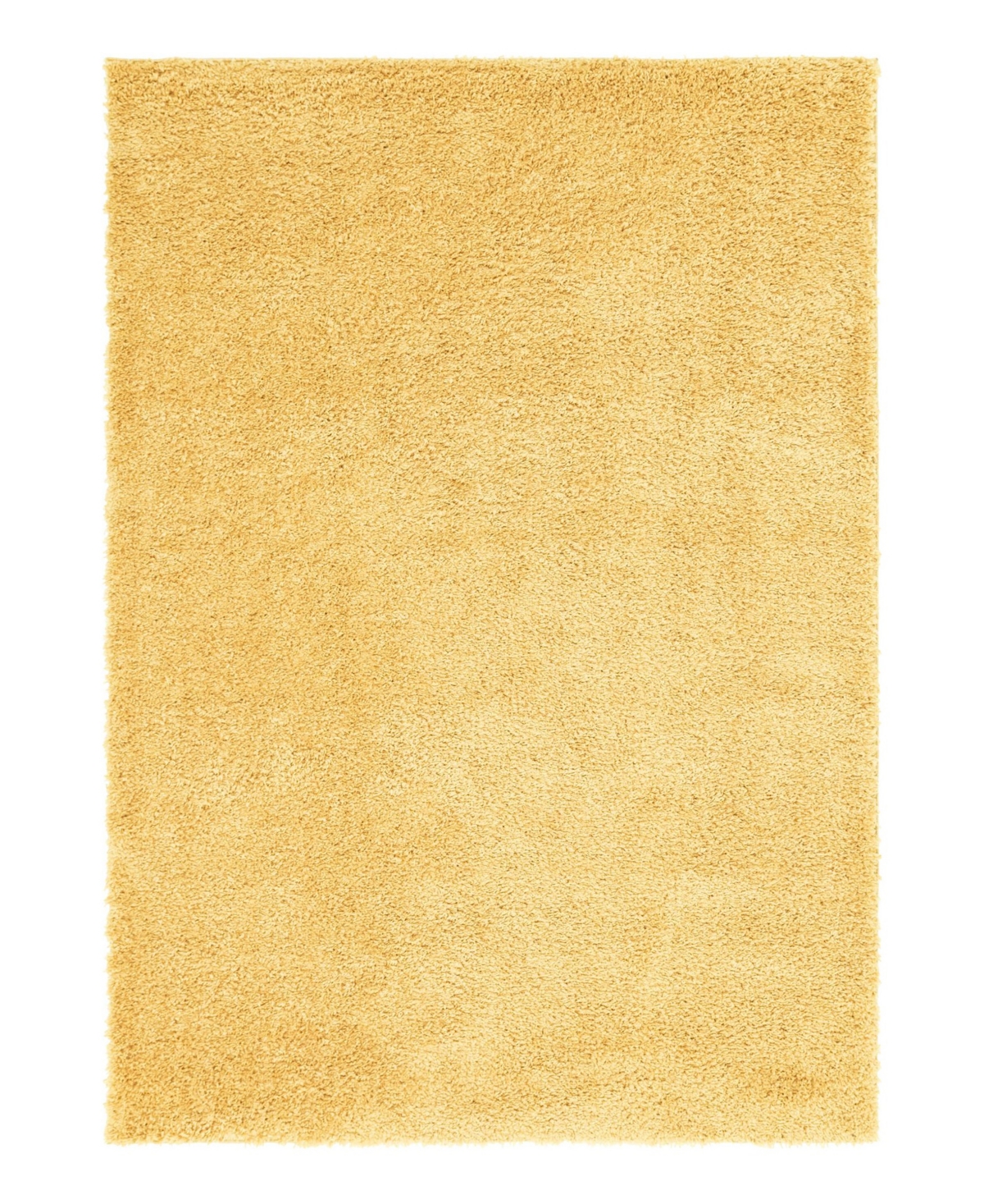 Bayshore Home Canton Shag Solid 7' X 10' Area Rug In Maize