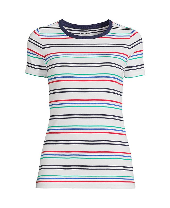 Lands' End Women's Cotton Rib Tshirt Macy's