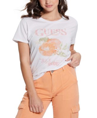 GUESS - Women's Fruit Graphic-Print Short-Sleeve Tee