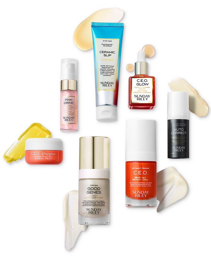 Set of 7 Sunday Riley 7-Pc. Wake Up With Me Complete Morning Routine Skincare Set