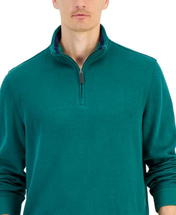 Club Room Men s Solid Classic Fit French Rib Quarter Zip Sweater