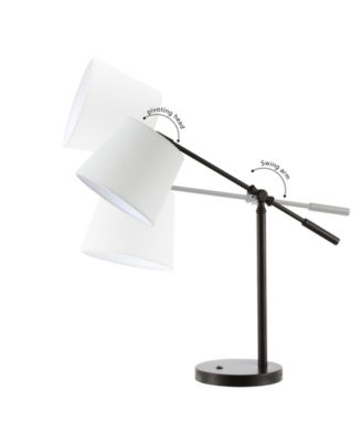 Troy 24" Classic Contemporary Iron LED Task Lamp with USB Charging Port