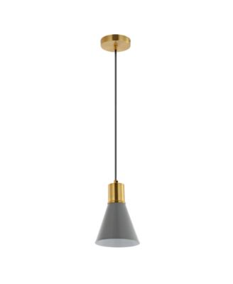 Apollo 6" 1-Light Mid-Century Modern Iron LED Pendant