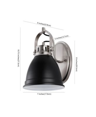 Phineas 7" 1-Light Farmhouse Bohemian Iron LED Vanity