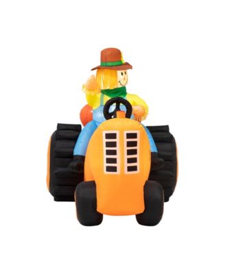 7' Fall Lighted Inflatable Tractor Decor