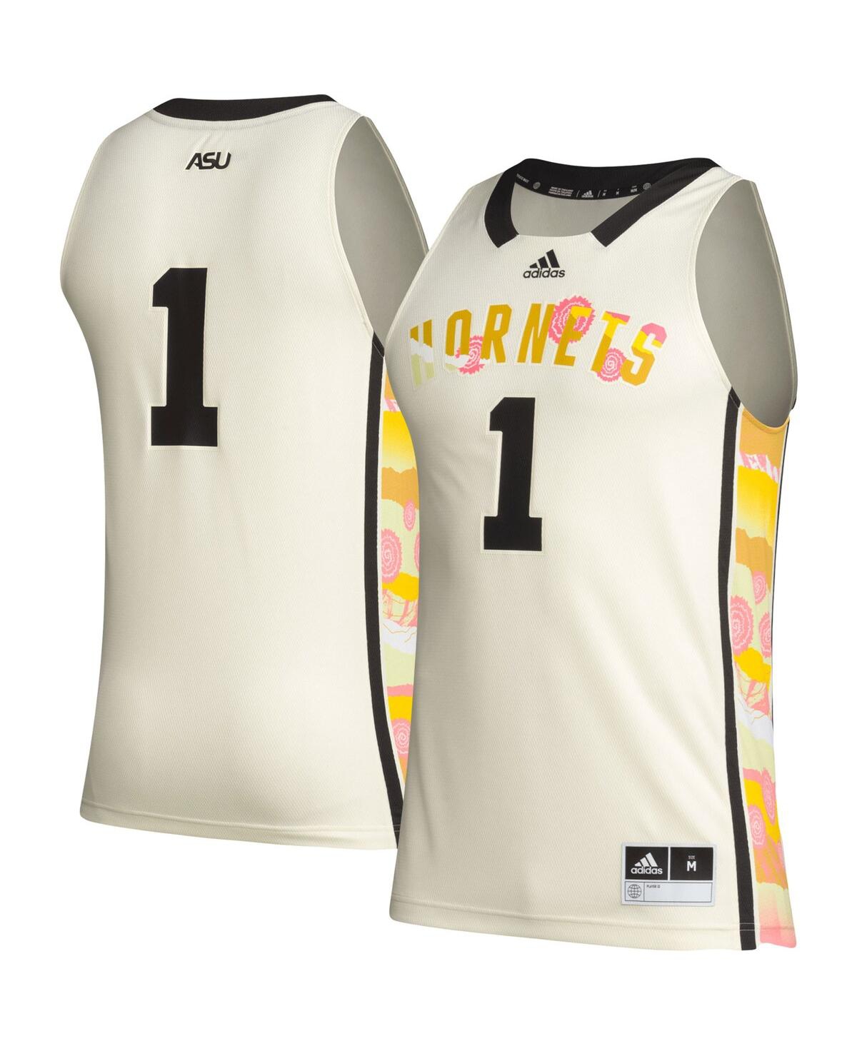 Men's adidas #1Alabama State Hornets Honoring Black Excellence Basketball Jersey - Khaki