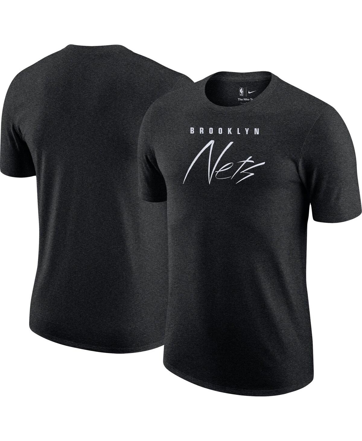 Men's NikeBrooklyn Nets Courtside Versus Flight Max90 T-shirt - Heather Black