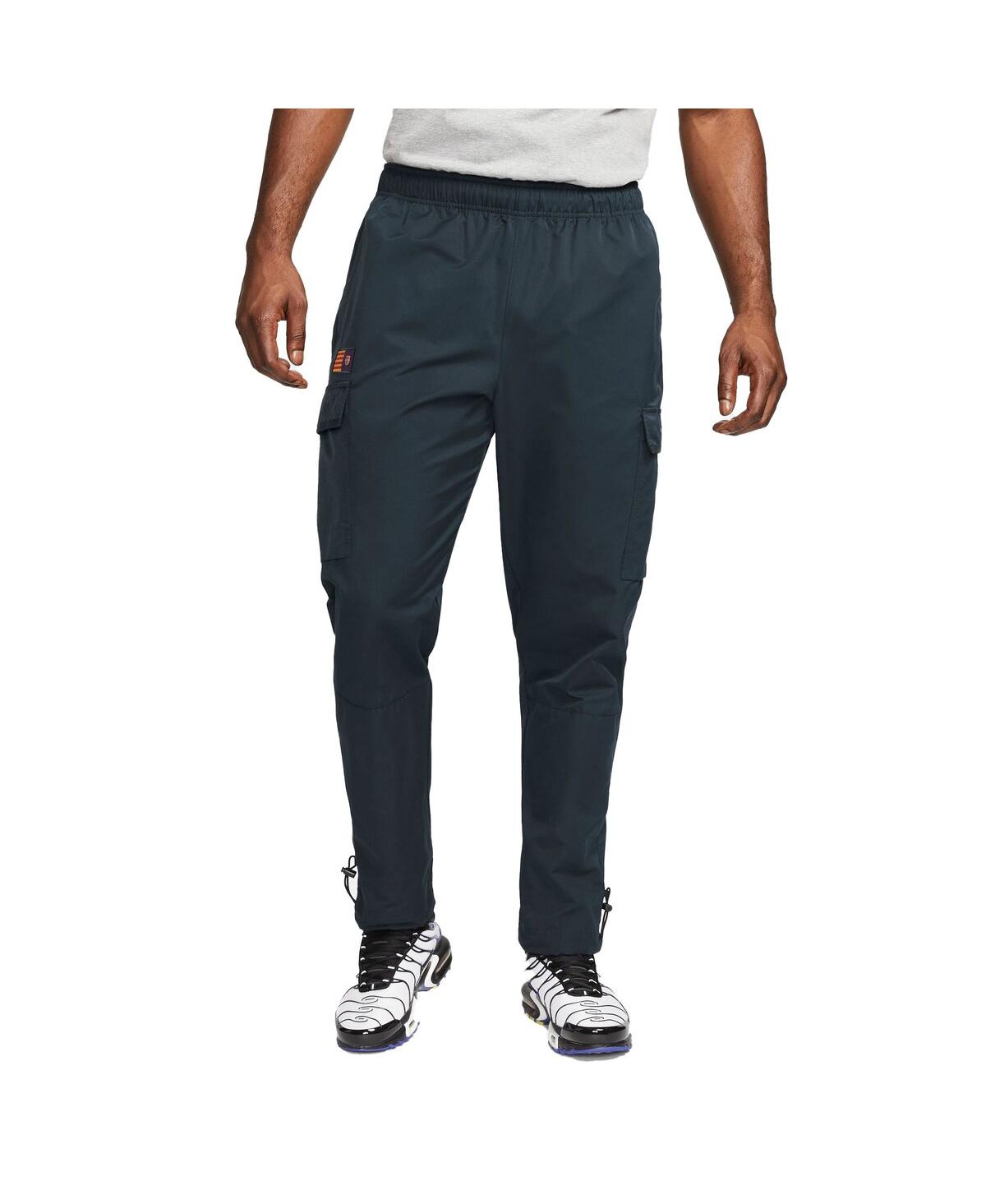 Shop Nike Men's  Blue Barcelona Woven Pants